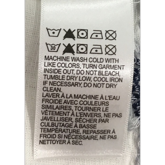 Lucky Brand Boho Blue Embroidered White Cotton Linen Blend Shift Dress Sz Small - Picture 12 of 12